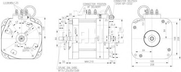 MAHLE ORIGINAL MM 350 Electric Motor